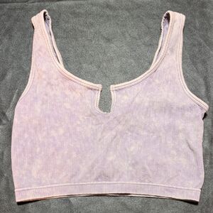 Stylish Lavender Crop Top
